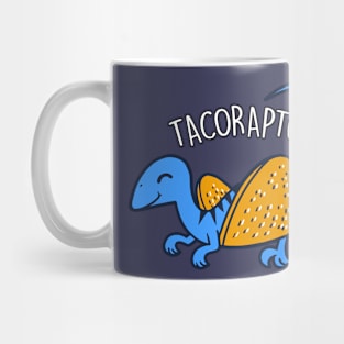 Cute Taco Funny Dinosaur Velociraptor Taco Tuesday Cartoon Mug